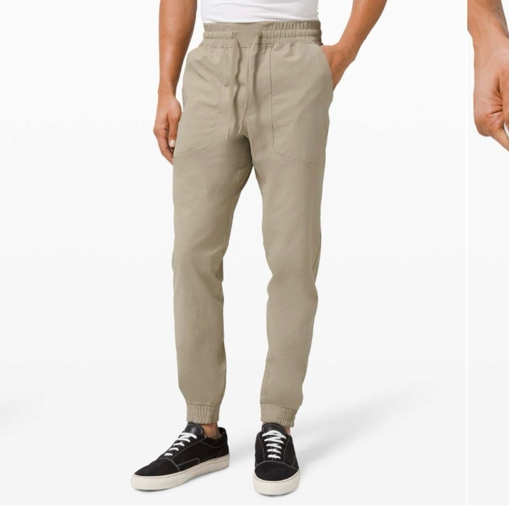 Lululemon ABC Canvas Men’s Tofino Sand Jogger Size XL